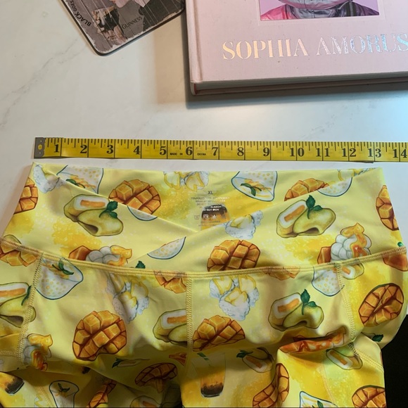 IRON YOKAI Mango Print V-CUT LEGGINGS Size XL - Picture 13 of 15